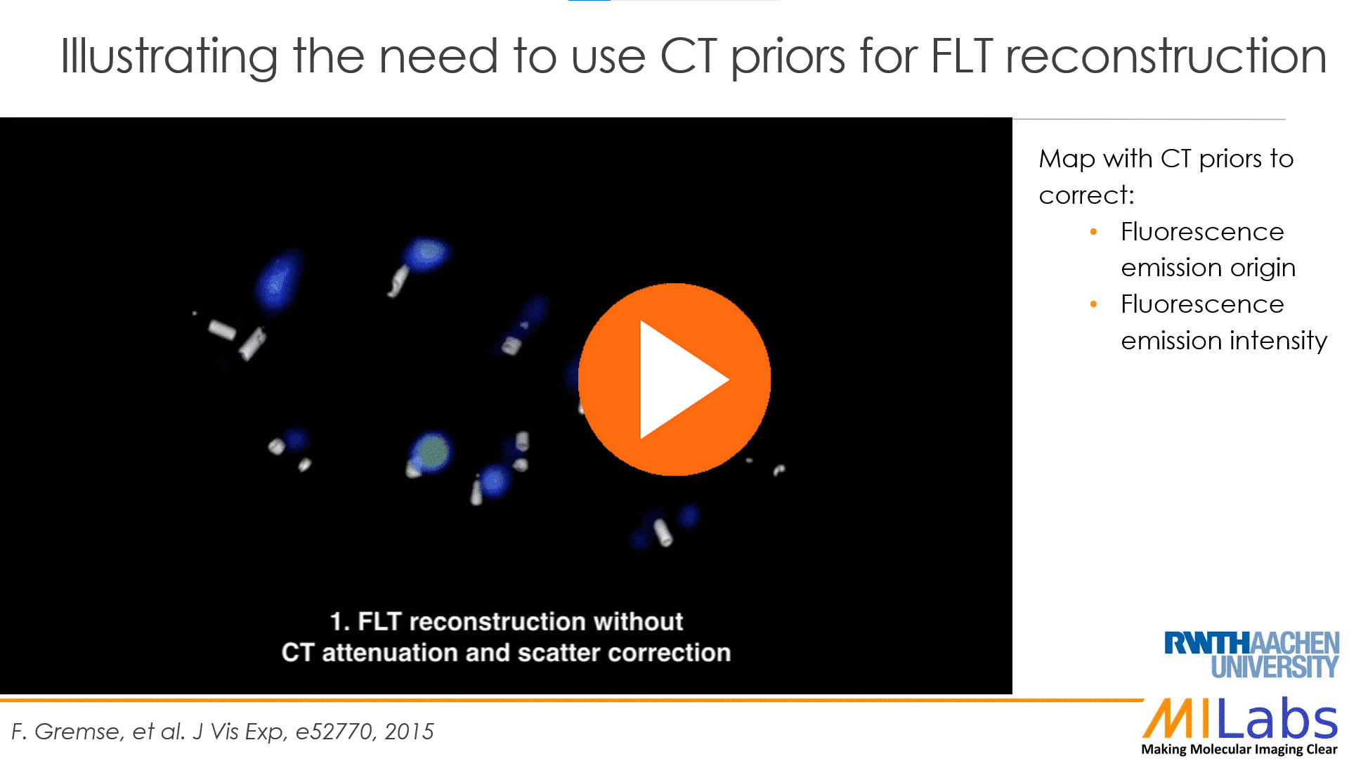 use microCT priors for fluorescence reconstruction