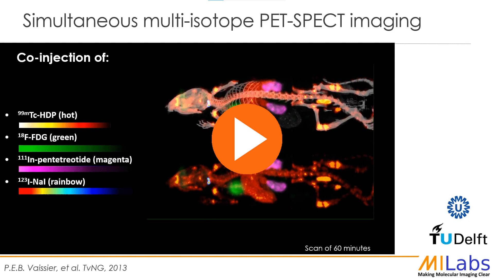 multi isotope PET SPECT preclinical imaging of mouse