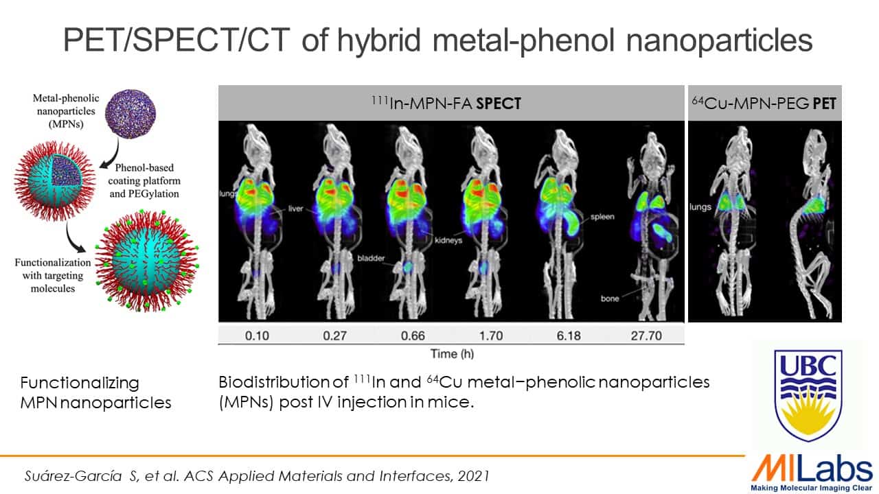 preclinical PET microSPECT microCT of hybrid phenol nanoparticles